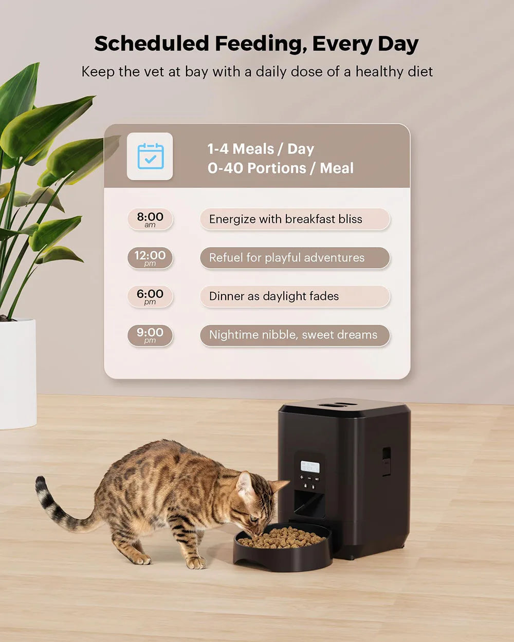 Automatic Cat & Dog Feeder — Timed Portion Control