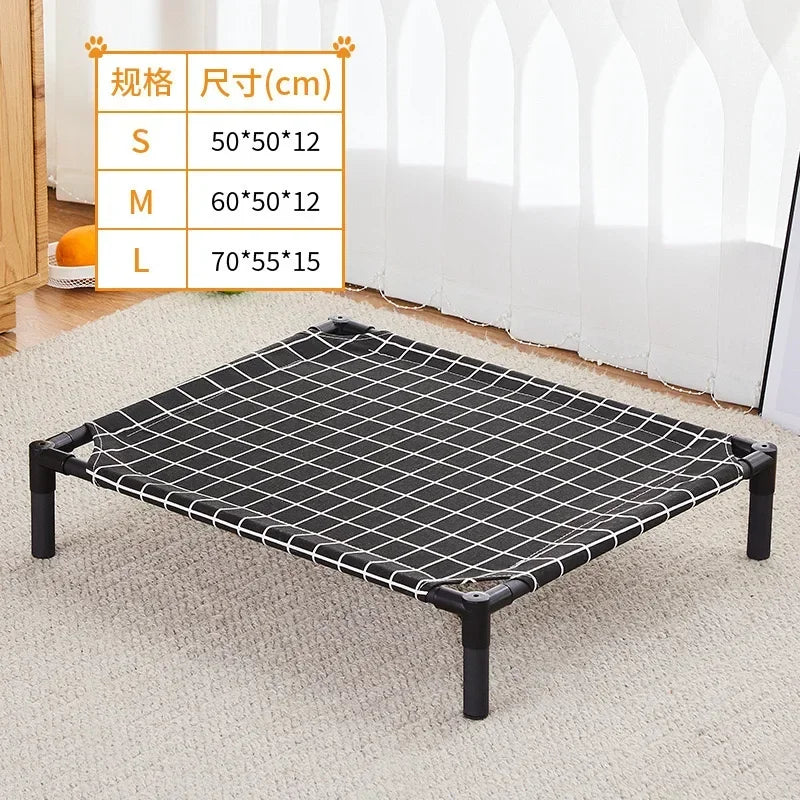 Elevated Portable Pet Bed — Foldable & Washable